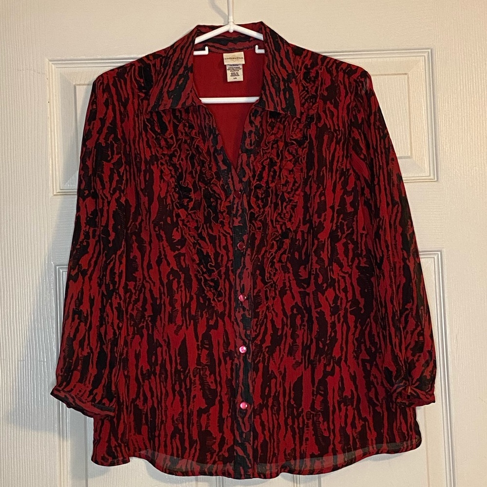 Covington Women’s Blouse With Ruffles. NWO…